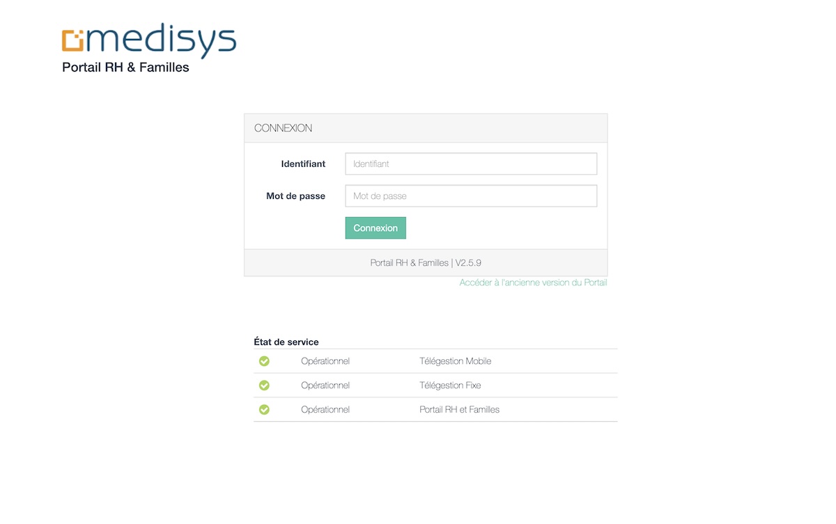 Aplicativo MedisysNet V2: portal com espaço pessoal e planejamento de serviços